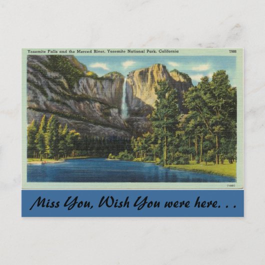 Californië, Yosemite-Herfsten Briefkaart (Voorkant)