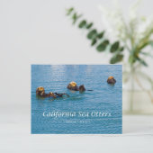 Californië Zee Otter California Producten Briefkaart (Staand voorkant)
