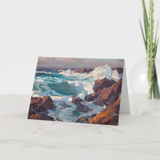 Californië Zee Scape | Edgar Alwin Payne Kaart (Voorkant)