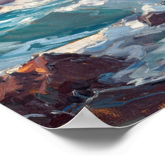 Californië Zee Scape | Edgar Alwin Payne Poster (Hoek)