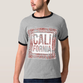 Californië Zomer Voor Altijd- Tropische Bladeren T-shirt