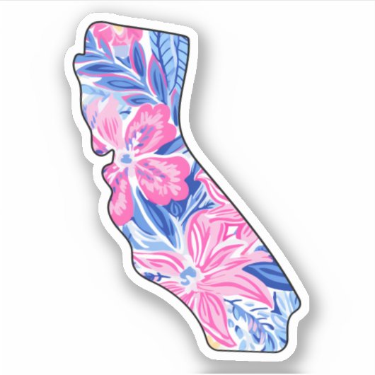 Californië - Zomerse Sticker - Lilly Inspired (Voorkant)