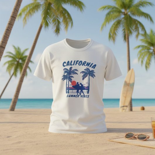  californië zomervibes t-shirt