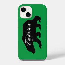 Californië Zwarte Beer Silhouet Hoesje