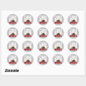 CALIFORNIËREN RONDE STICKER (Vel)