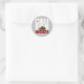 CALIFORNIËREN RONDE STICKER (Tas)