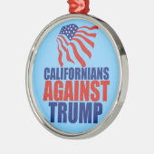 Californiërs tegen Trump Metalen Ornament (Links)