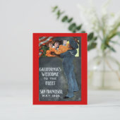 Californië's Welkom in de vloot Briefkaart (Staand voorkant)