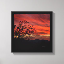 Californis Sunset Canvas Afdruk