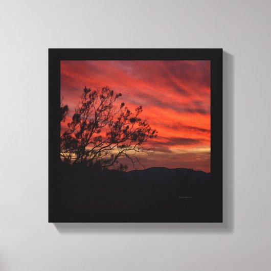Californis Sunset Canvas Afdruk (Voorkant)