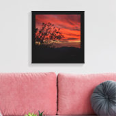 Californis Sunset Canvas Afdruk (Insitu (Woonkamer))