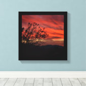 Californis Sunset Canvas Afdruk (Insitu (Houten vloer))