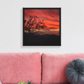 Californis Sunset Canvas Afdruk (Insitu (Woonkamer))
