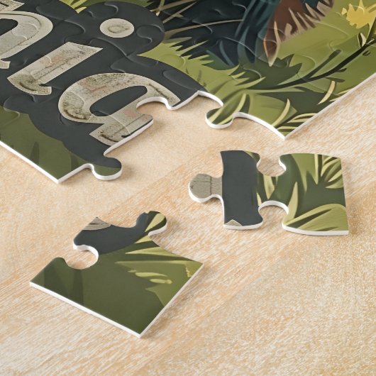  Californisch bruin Beer Legpuzzel (Zijkant)