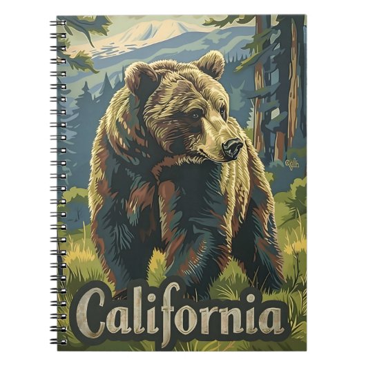 Californisch bruin Beer Notitieboek (Voorkant)