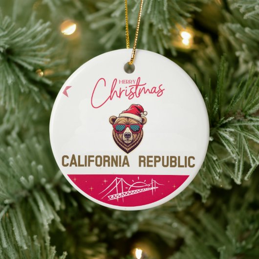 CALIFORNISCH GEÏNSPIREERD VLAGKERAMISCH ORNAMENT (Boom)