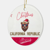 CALIFORNISCH GEÏNSPIREERD VLAGKERAMISCH ORNAMENT (Links)