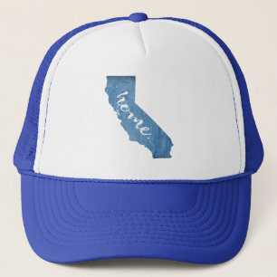 Californisch huis met houtnerf trucker pet