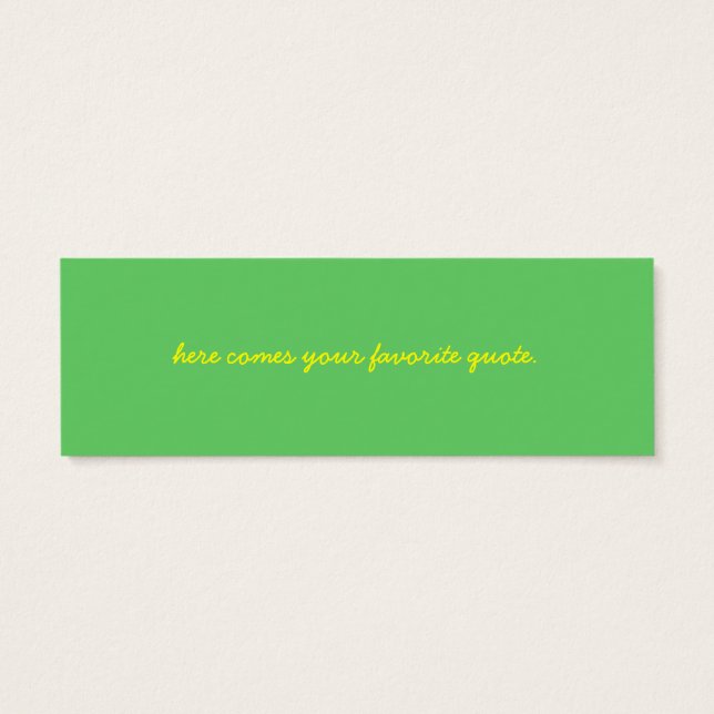 Californisch klaproos bladwijzer mini visitekaartjes (Achterkant)