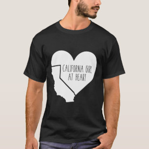Californisch Meisje in Hart en Nieren T-shirt