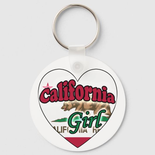 Californisch meisje sleutelhanger (Voorkant)