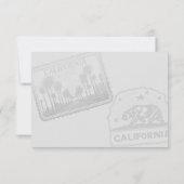 Californisch paspoort RSVP kaartje (Achterkant)