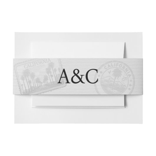 Californisch paspoort uitnodigingen wikkel (Voorkant Voorbeeld)