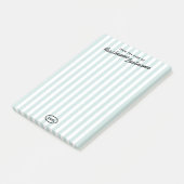Californisch resort-geïnspireerd gestreept memo post-it® notes (Schuin)