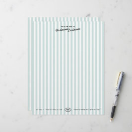 Californisch Resort Gestreepte Briefpapier Briefho Briefhoofd