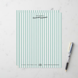 Californisch Resort Gestreepte Briefpapier Briefho Briefhoofd
