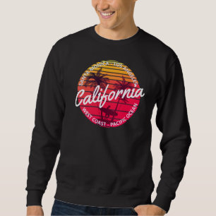 Californisch Retro Zonsondergang Sweatshirt