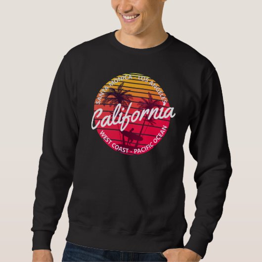 Californisch Retro Zonsondergang Sweatshirt (Voorkant)