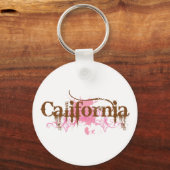 Californisch-roze-bruin Sleutelhanger (Voorkant)