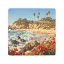 Californisch Strand | Impressionistische Kustkunst