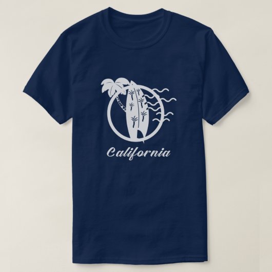 Californisch surfen t-shirt (Design voorkant)