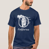 Californisch surfen t-shirt (Voorkant)
