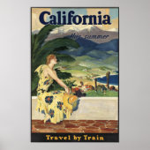 Californische  Amerikaanse reisposter Poster (Voorkant)