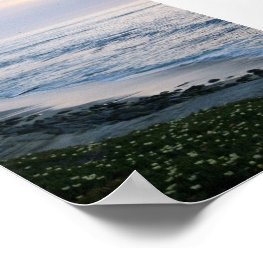 Californische Beach Sunset Custom Poster Print (Hoek)