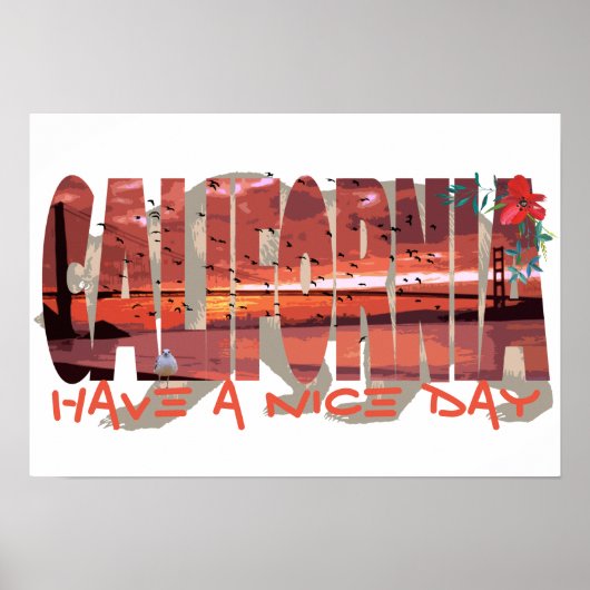 Californische Beer Poster (Voorkant)