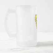 Californische beer statesymbool uit mok van bier (Links)