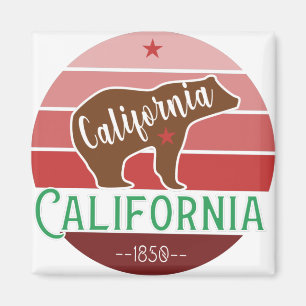 Californische Beer Vlag Magneet