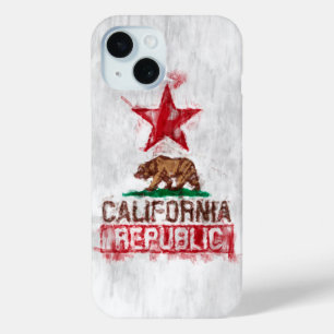 Californische Beer Vlag Schilderstijldecor iPhone 15 Case