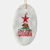 Californische Beer Vlag Schilderstijldecor Keramisch Ornament (Rechts)