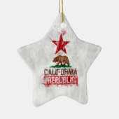 Californische Beer Vlag Schilderstijldecor Keramisch Ornament (Rechts)