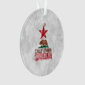 Californische Beer Vlag Schilderstijldecor Ornament (voorkant)