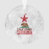 Californische Beer Vlag Schilderstijldecor Ornament (achterkant)