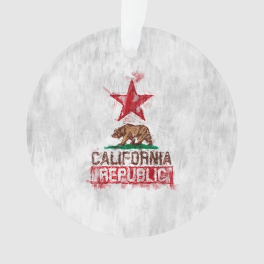 Californische Beer Vlag Schilderstijldecor Ornament (voorkant)