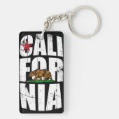 Californische Beer Vlag Sleutelhanger (achterkant)