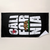 Californische Beer Vlag Strandlaken (Voorkant)