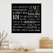 Californische bestemmingen poster (Keuken)